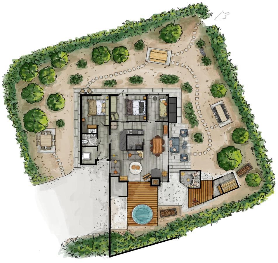 Lodge In Een Bosrijke Omgeving Met Hottub & Sauna Opt Rheezerveen エクステリア 写真